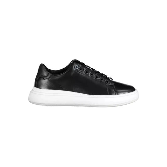 Calvin Klein Sleek Black Contrasting Lace-Up Sneakers Calvin Klein