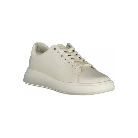 Calvin Klein Elegant Beige Trainer with Logo Detail Calvin Klein