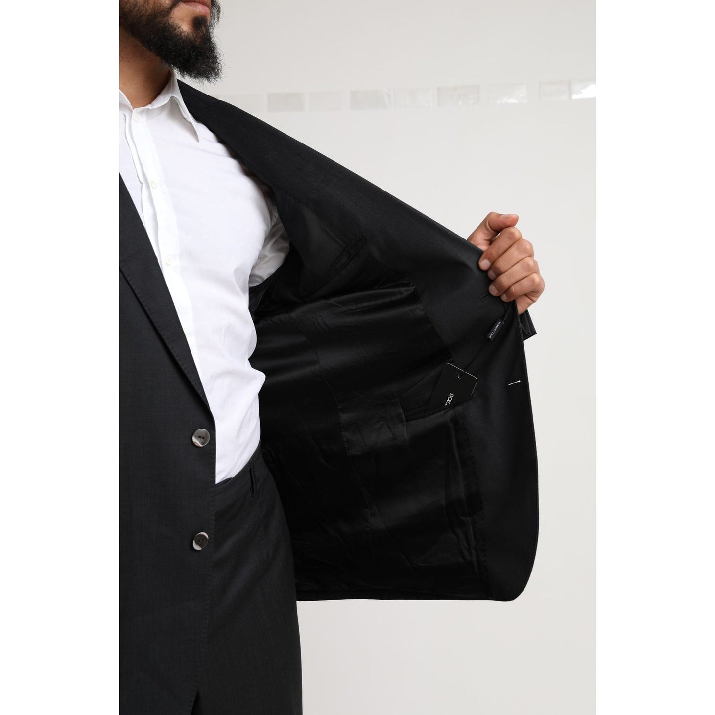 Dolce & Gabbana Black MARTINI Single Breasted 2 Piece Suit