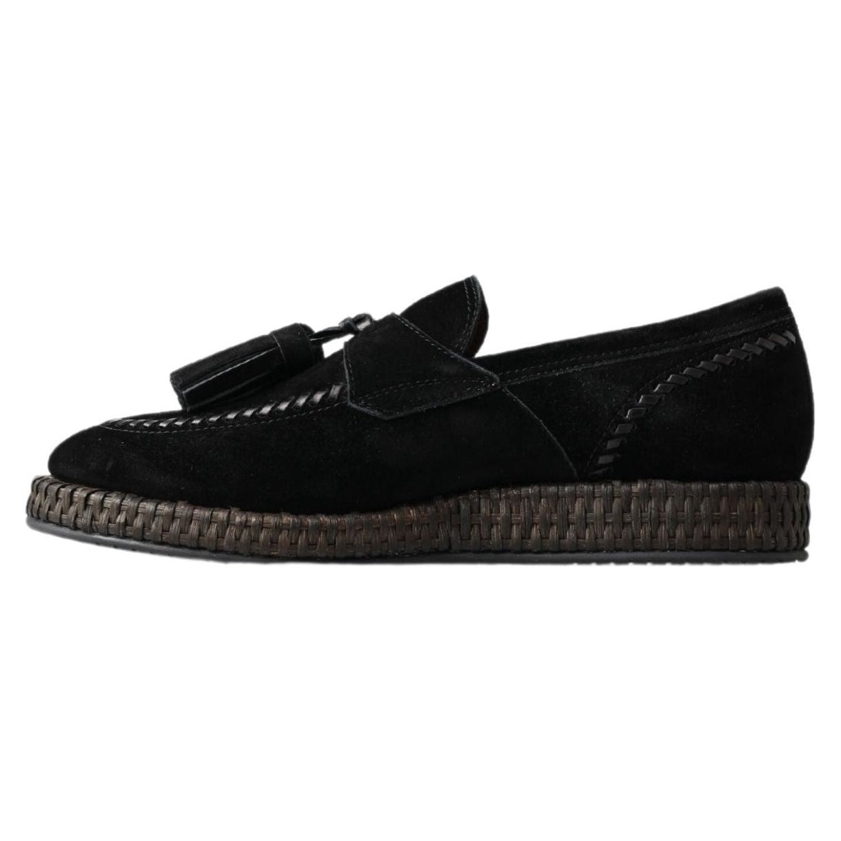 Dolce & Gabbana Chic Black Suede Espadrille Sneakers Dolce & Gabbana