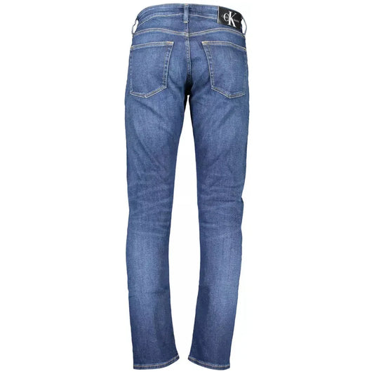 Calvin Klein Sleek Slim Fit Blue Jeans with Recycled Cotton Calvin Klein