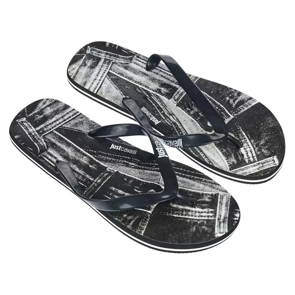 Just Cavalli Black EVA Men's Sandal Just Cavalli