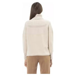 Alpha Studio Beige Wool Women Sweater