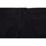 Dolce & Gabbana Black Dress Wool Silk Trouser Pants