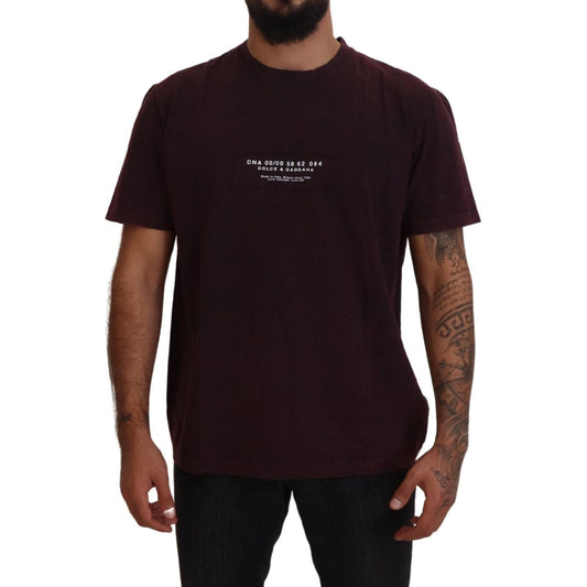 Dolce & Gabbana Elegant Bordeaux Crewneck Tee Dolce & Gabbana