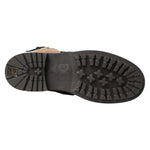 Dolce & Gabbana Black Leather Brown Shearling Boots