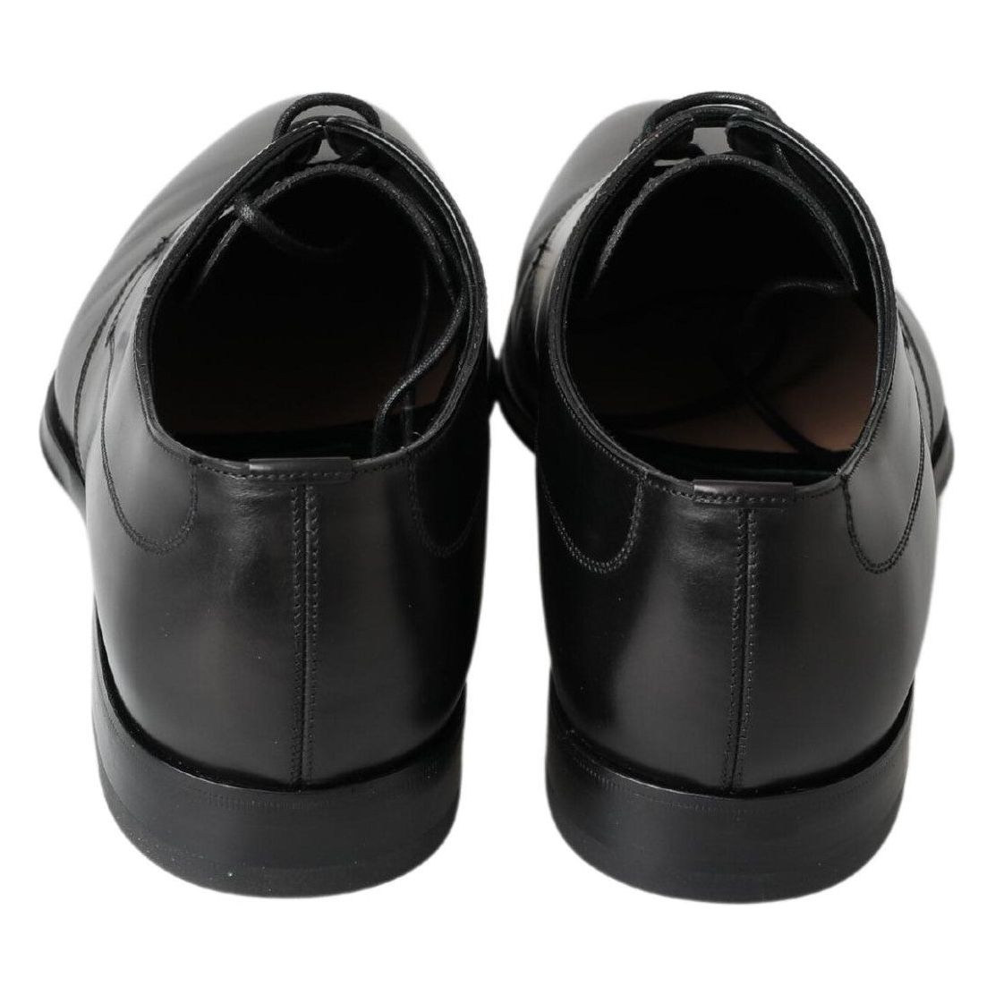 Dolce & Gabbana Classic Black Leather Derby Shoes Dolce & Gabbana