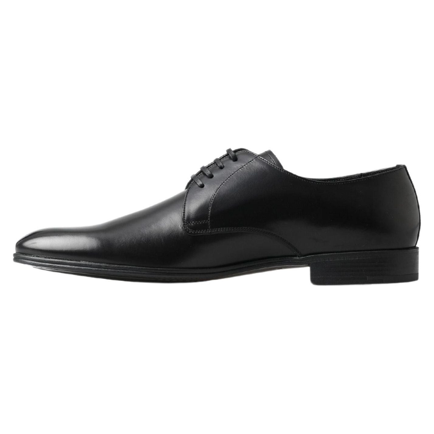 Dolce & Gabbana Classic Black Leather Derby Shoes Dolce & Gabbana