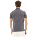 Baldinini Trend Gray Cotton Men Polo Shirt