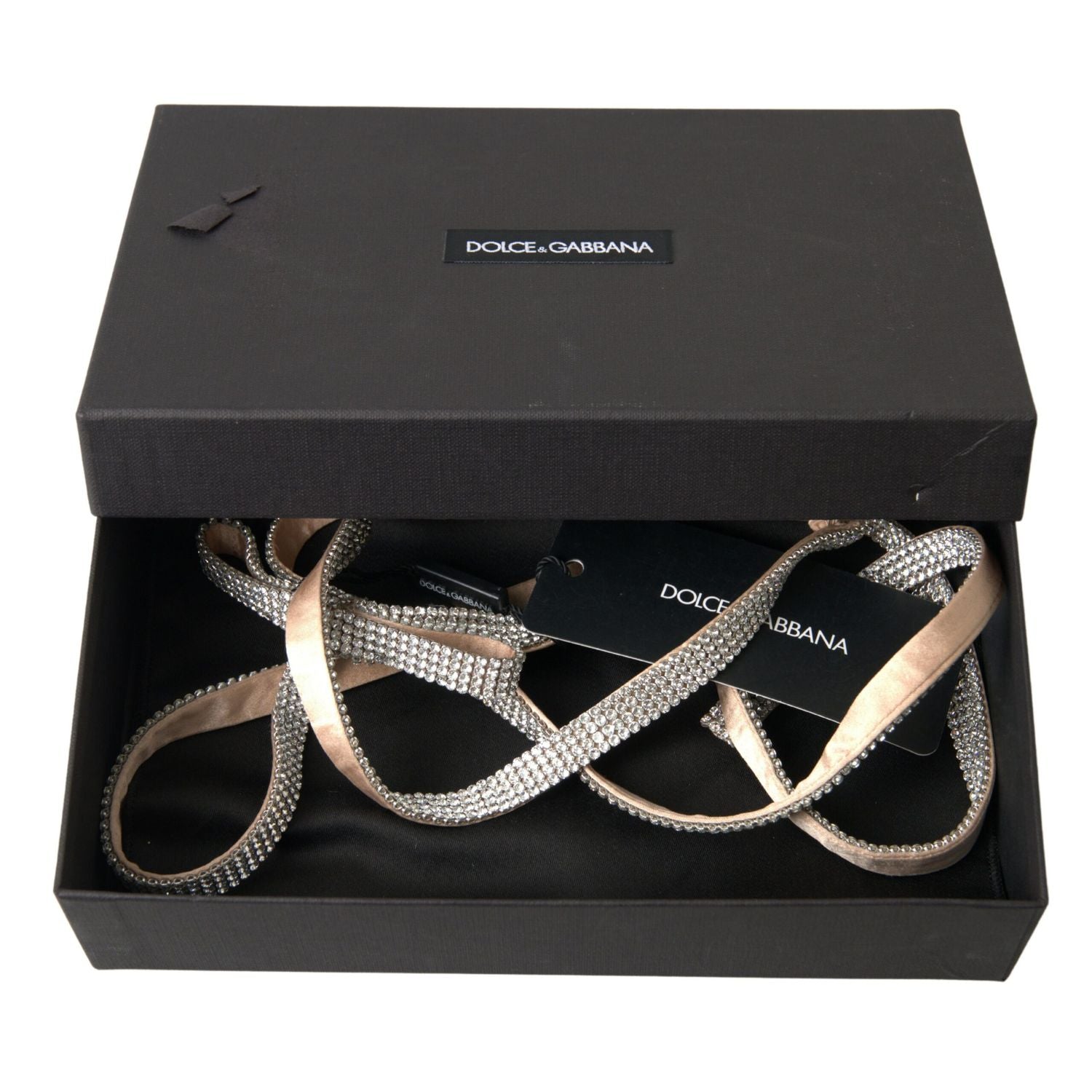 优雅水晶细丝绸蝴蝶结腰带