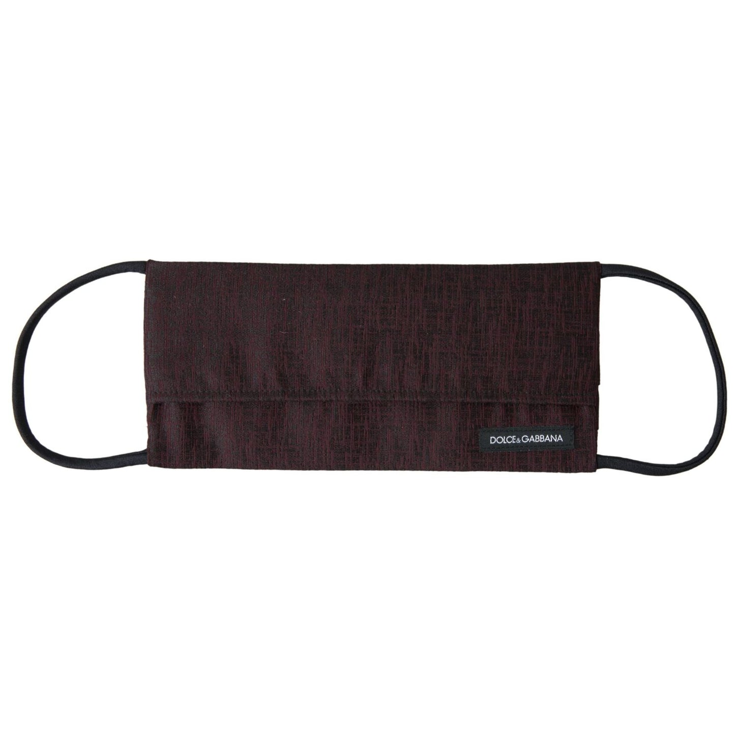 带徽标细节的优雅栗色面罩