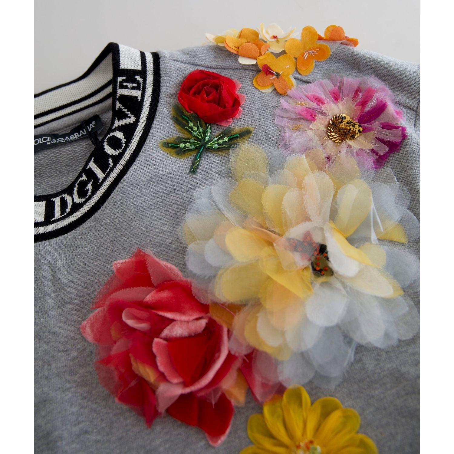 时尚缀饰圆领套头毛衣