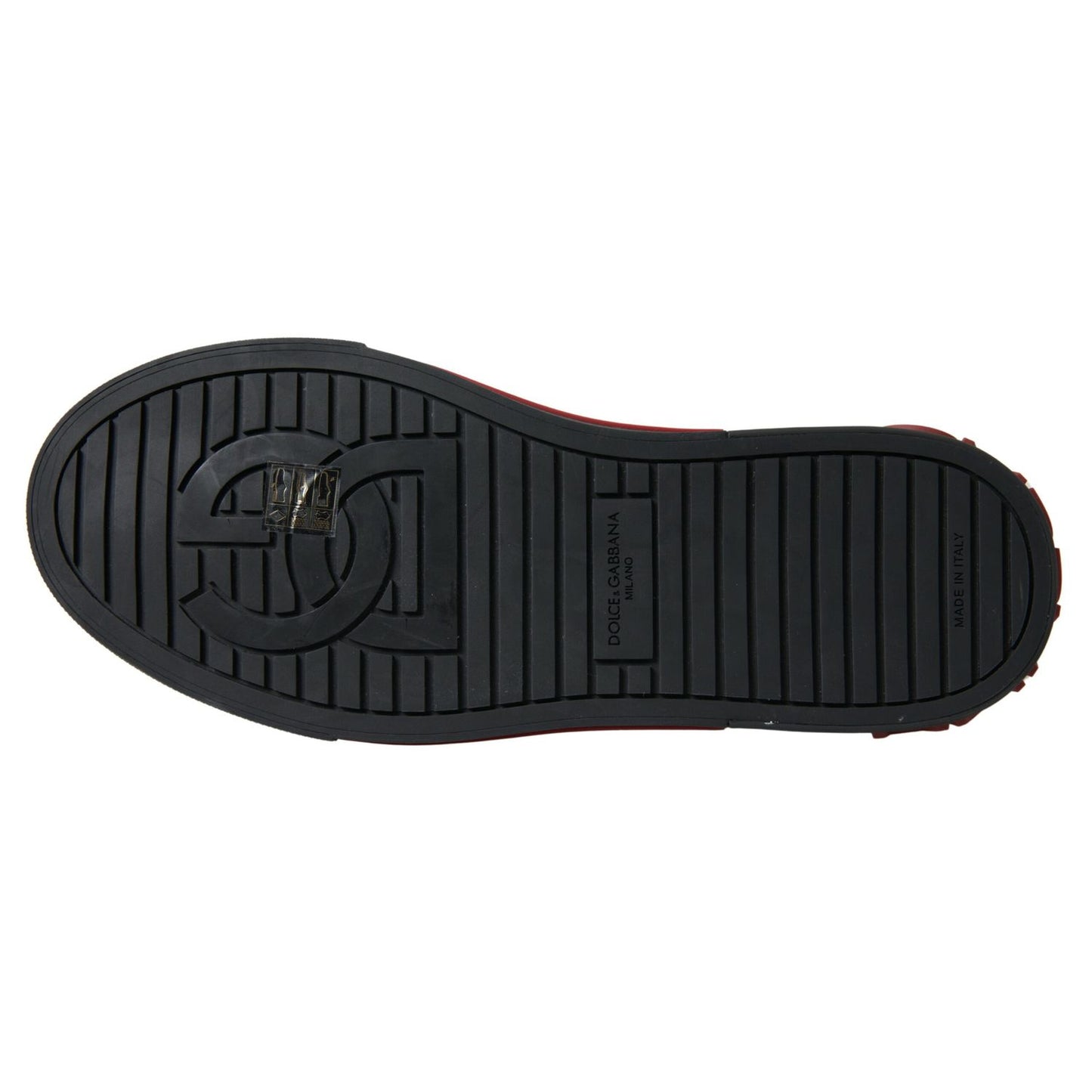 Dolce & Gabbana Red Black Leopard Loafers Sneakers Shoes