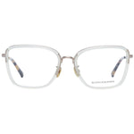 Scotch & Soda Transparent Women Glasses Frame, trapezium style, metal, and plastic, full-rim, 55-18-135 size.