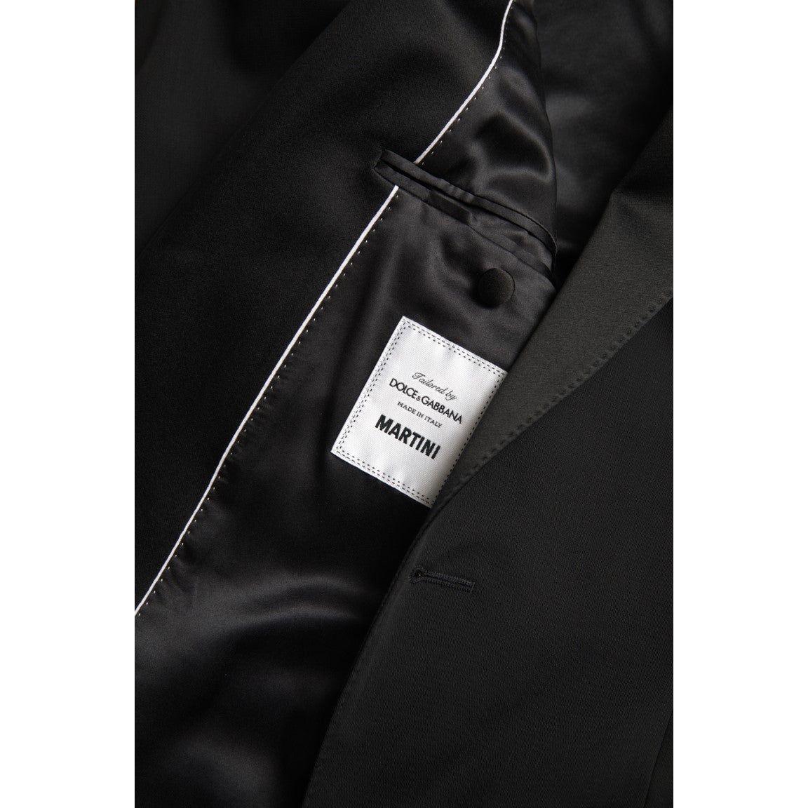 Dolce & Gabbana Black Wool Single Breasted MARTINI Blazer