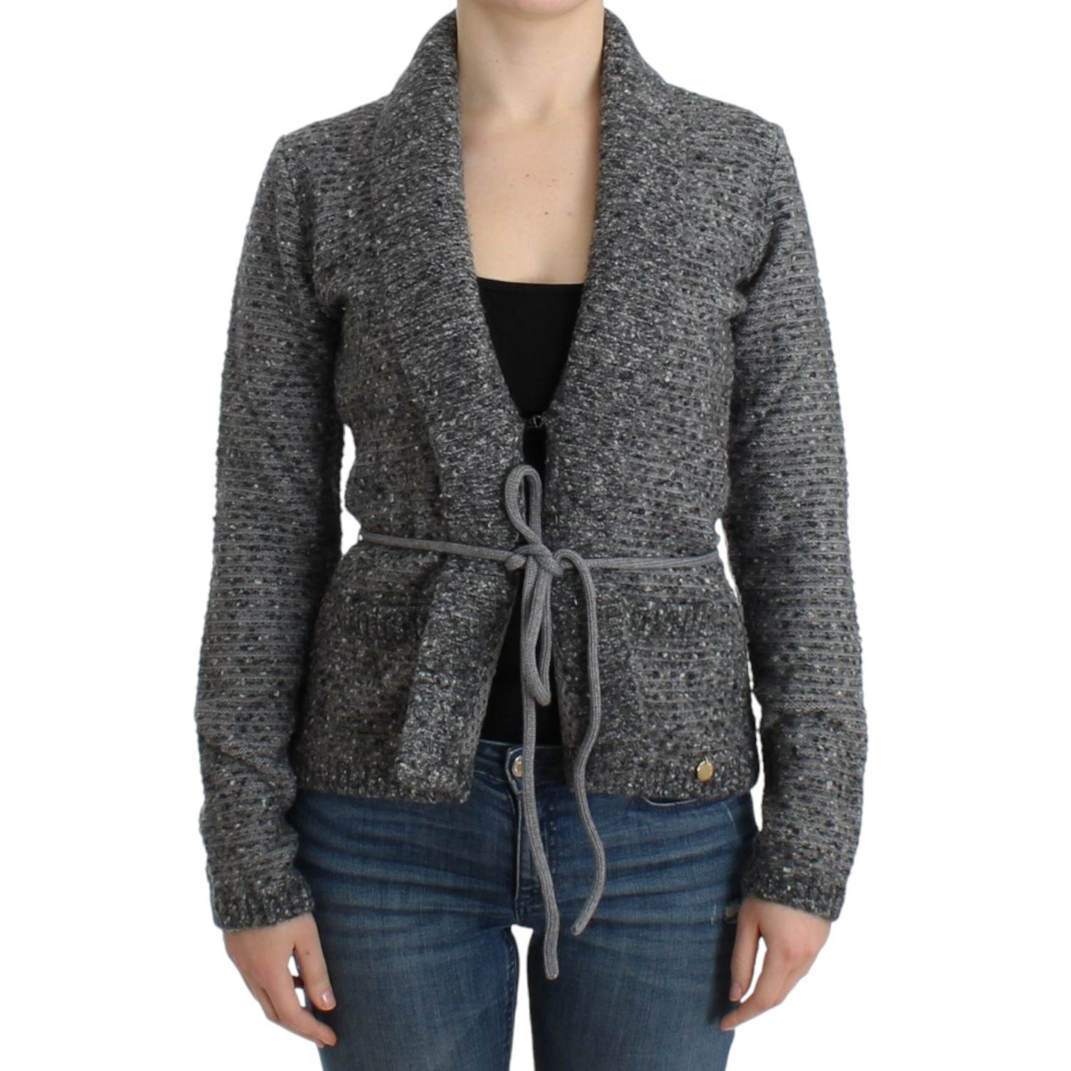 Front view with bag zipped and handles upright.