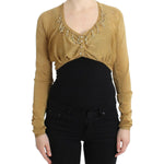 Cavalli Gold embellished gold shrug