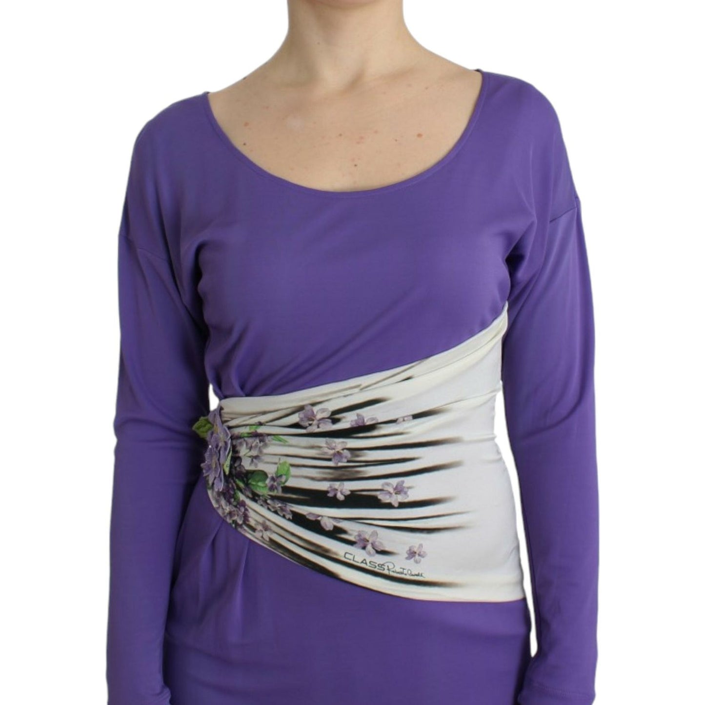 Cavalli Purple longsleeved dress