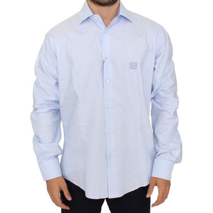 Cavalli Light blue cotton shirt