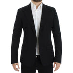 Dolce & Gabbana Black wool slim fit blazer