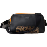 Dolce & Gabbana Black Exotic Leather Logo Belt Waist Fanny Pack Bag