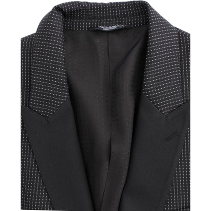 Dolce & Gabbana Black wool slim MARTINI blazer