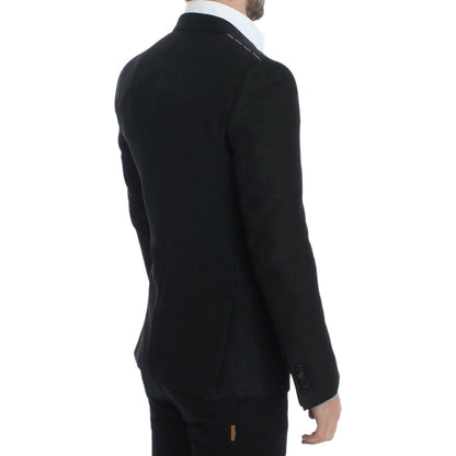 Dolce & Gabbana Black wool MARTINI slim blazer