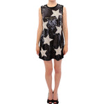 Dolce & Gabbana Masterpiece black crystal swarovski stars sheath dress