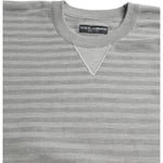 Dolce & Gabbana Gray Crewneck Pullover Silk Top Sweater