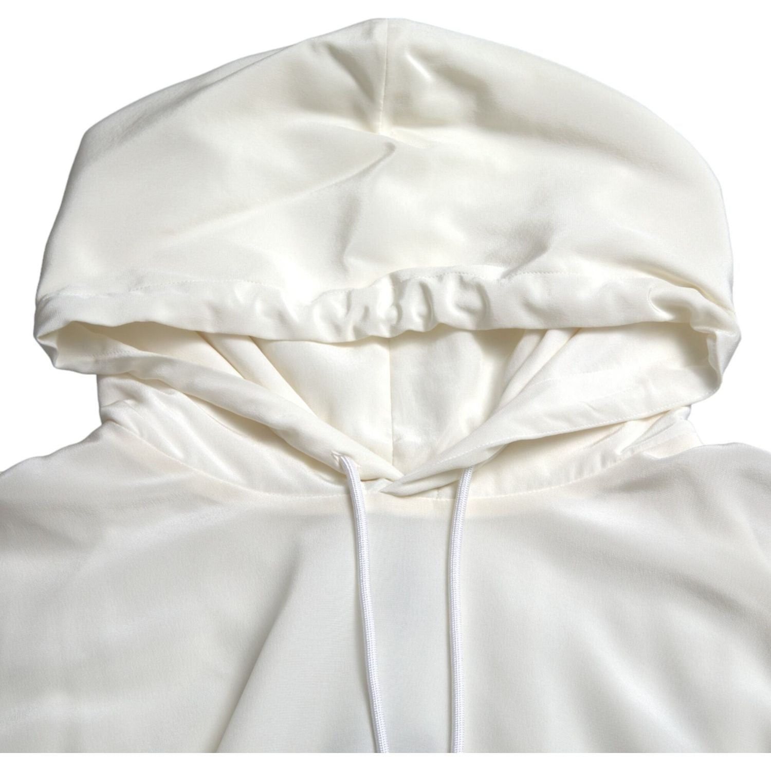 优雅花朵丝绸连帽套头衫