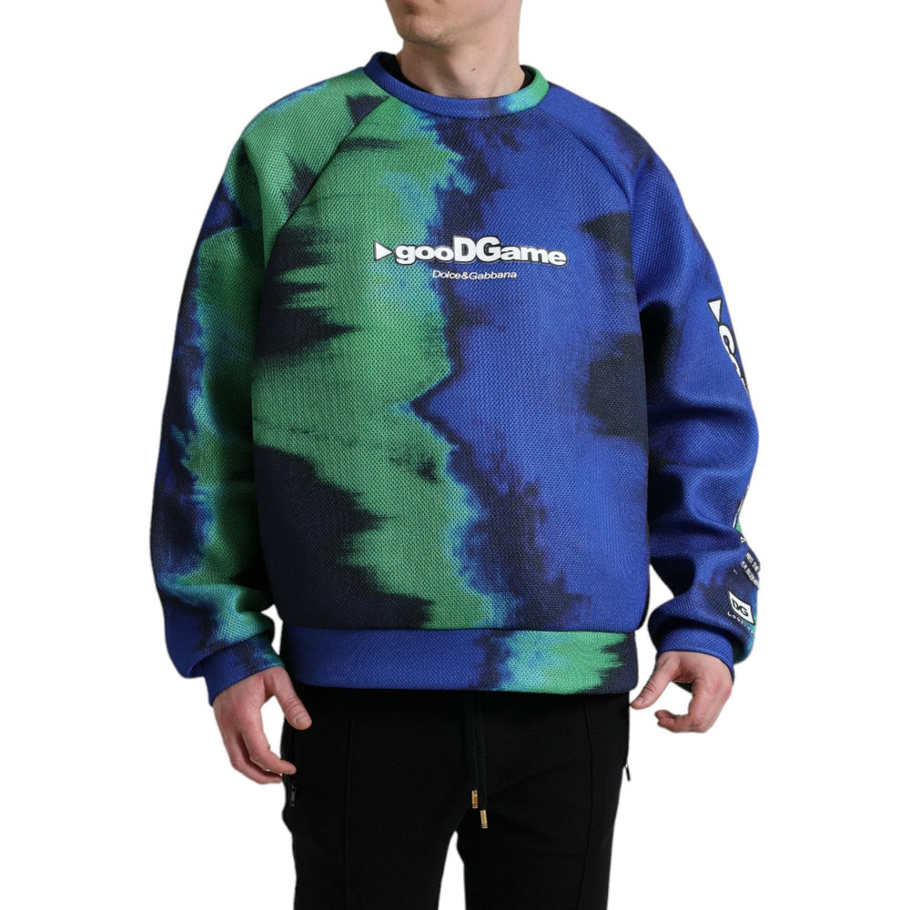 Dolce & Gabbana Multicolor Logo Crewneck Pullover Sweater