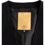Costume National Black striped cotton casual vest SIG10772-1