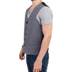 Costume National Gray cotton blend casual vest