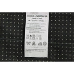 Dolce & Gabbana Gray Polka Dot Dress Vest Gilet Weste