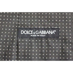 Dolce & Gabbana Gray Polka Dot Dress Vest Gilet Weste