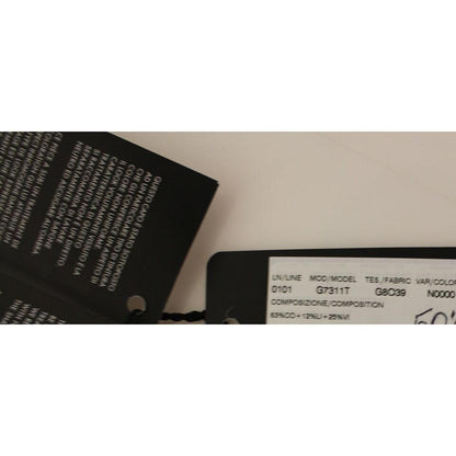 Dolce & Gabbana Black Flax Cotton Dress Vest Blazer