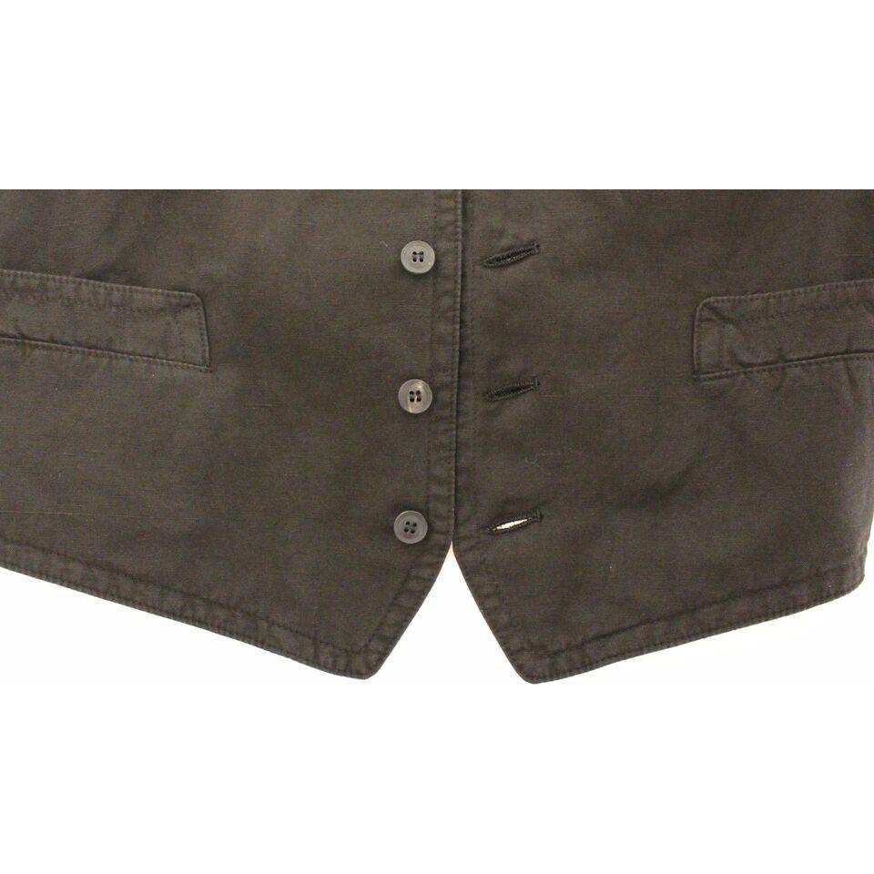 优雅黑色棉混纺连衣裙背心