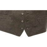 Dolce & Gabbana Black Flax Cotton Dress Vest Blazer