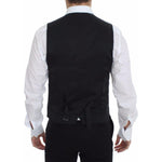 Dolce & Gabbana Gray Wool Stretch Dress Vest Jacket Blazer