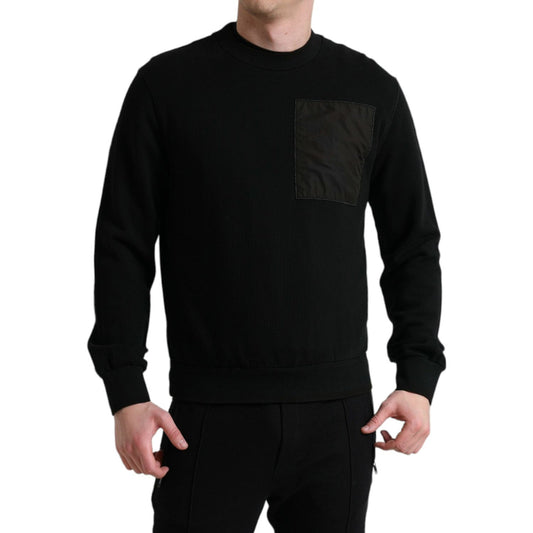 Dolce & Gabbana Elegant Crew Neck Cotton Blend Sweater Dolce & Gabbana