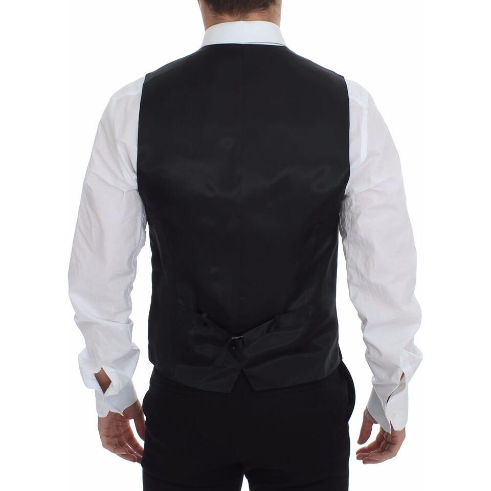 优雅条纹灰色连衣裙背心