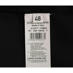 Dolce & Gabbana Gray Striped Wool Logo Vest Gilet Weste