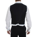 Dolce & Gabbana Gray Cotton Blend Logo Vest Gilet Weste