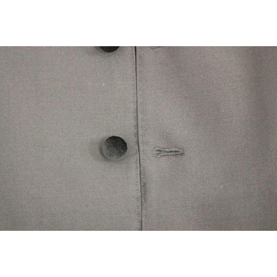 优雅黑色羊毛礼服背心