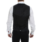 Dolce & Gabbana Black Wool Formal Dress Vest Gilet Weste