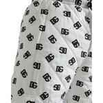 Dolce & Gabbana White Logo DG Print Men Jogger Sweatpants Pants