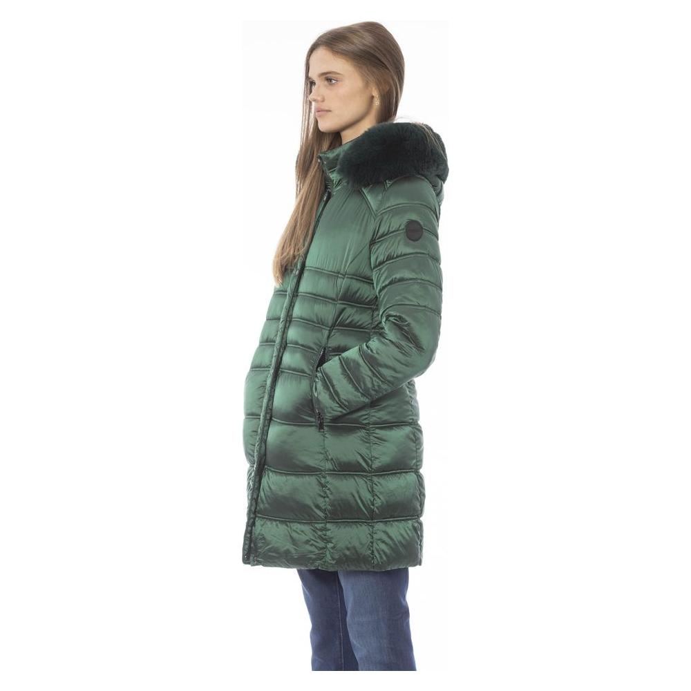 Baldinini Trend Green Polyester Women Jacket Baldinini Trend