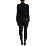 Dolce & Gabbana Black Wool Single Breasted Blazer Coat Jacket