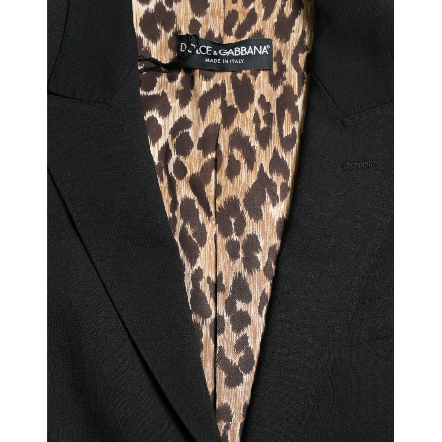 Dolce & Gabbana Black Wool Single Breasted Blazer Coat Jacket