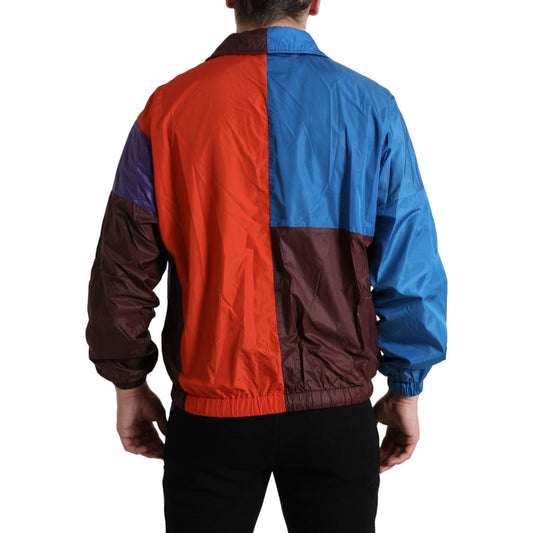 Dolce & Gabbana Multicolor Techno Fabric Windbreaker Jacket Dolce & Gabbana